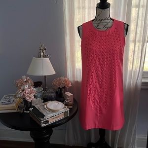 Barbiecore! In coral with sparkling embellishment!
